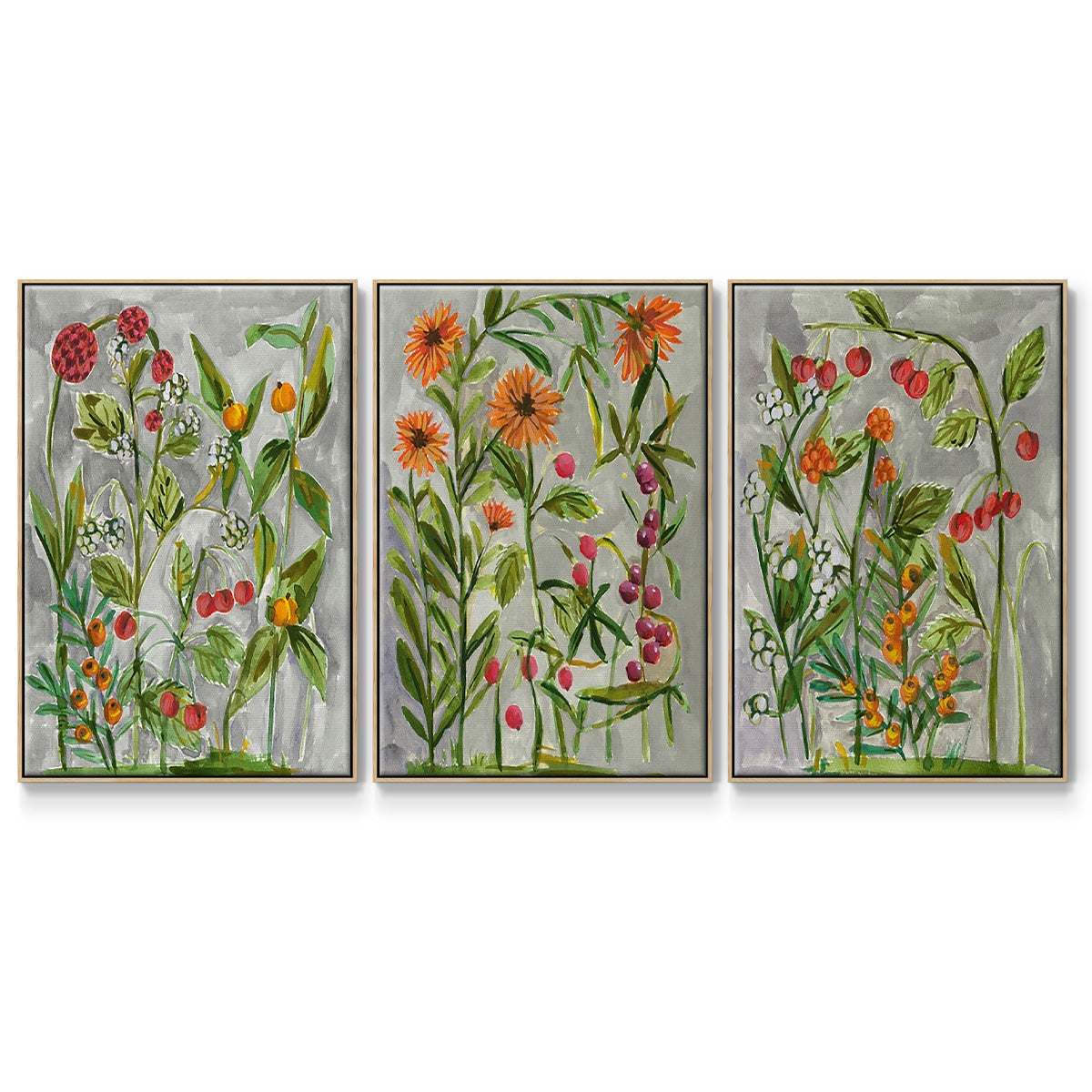 Dear Nature I - Floater Framed Canvas Set