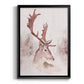 Blush Deer - Modern Framed Canvas Print