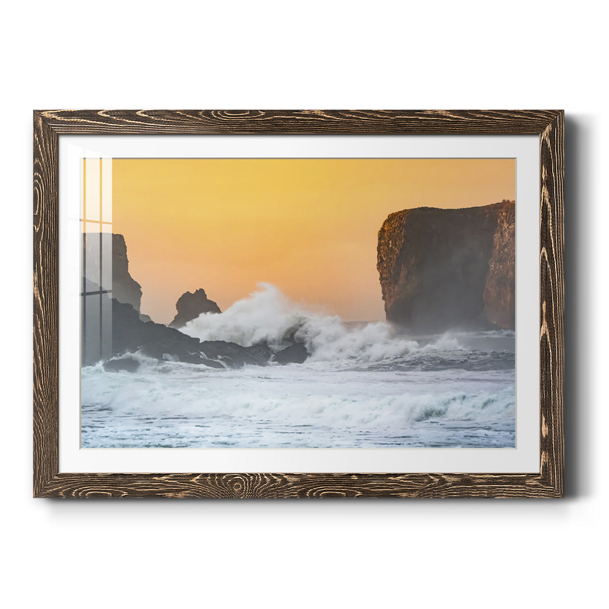 Spray - Barnwood Framed Art Print