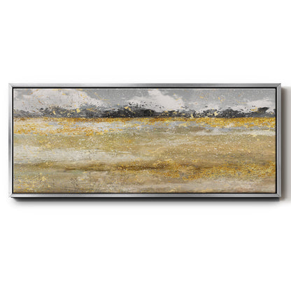 Meadow Shimmer I - Floater Framed Canvas Print