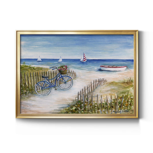 Beach Ride I - Modern Framed Canvas Print