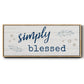 Simply Blessed - Floater Framed Canvas Print