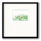 Green Mist Vista II - Double Matboard Framed Print