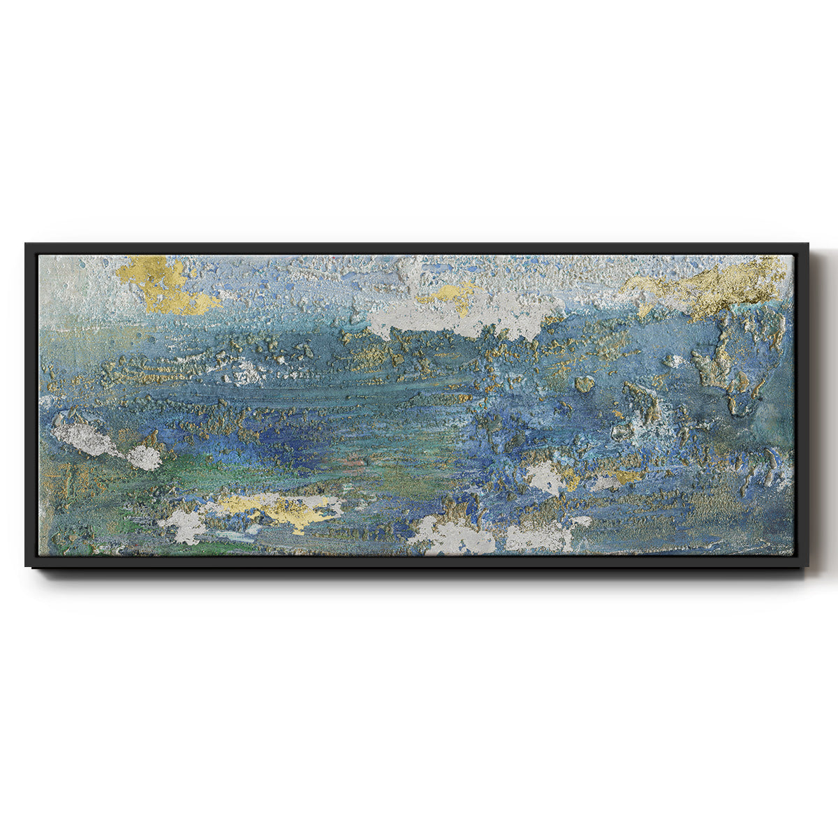 Sparkling Sea I - Floater Framed Canvas Print
