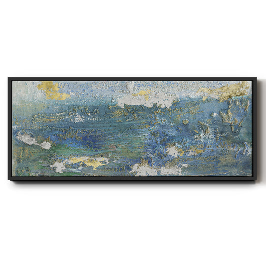 Sparkling Sea I - Floater Framed Canvas Print