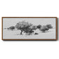 Treeline Sketch II - Floater Framed Canvas Print