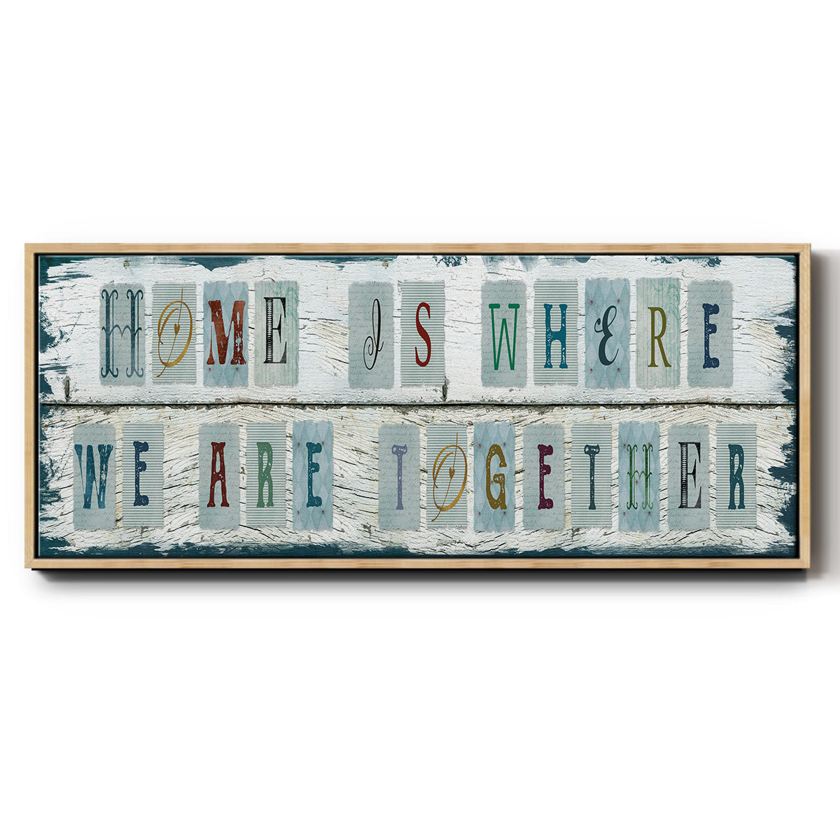 We Are Together - Floater Framed Canvas Print