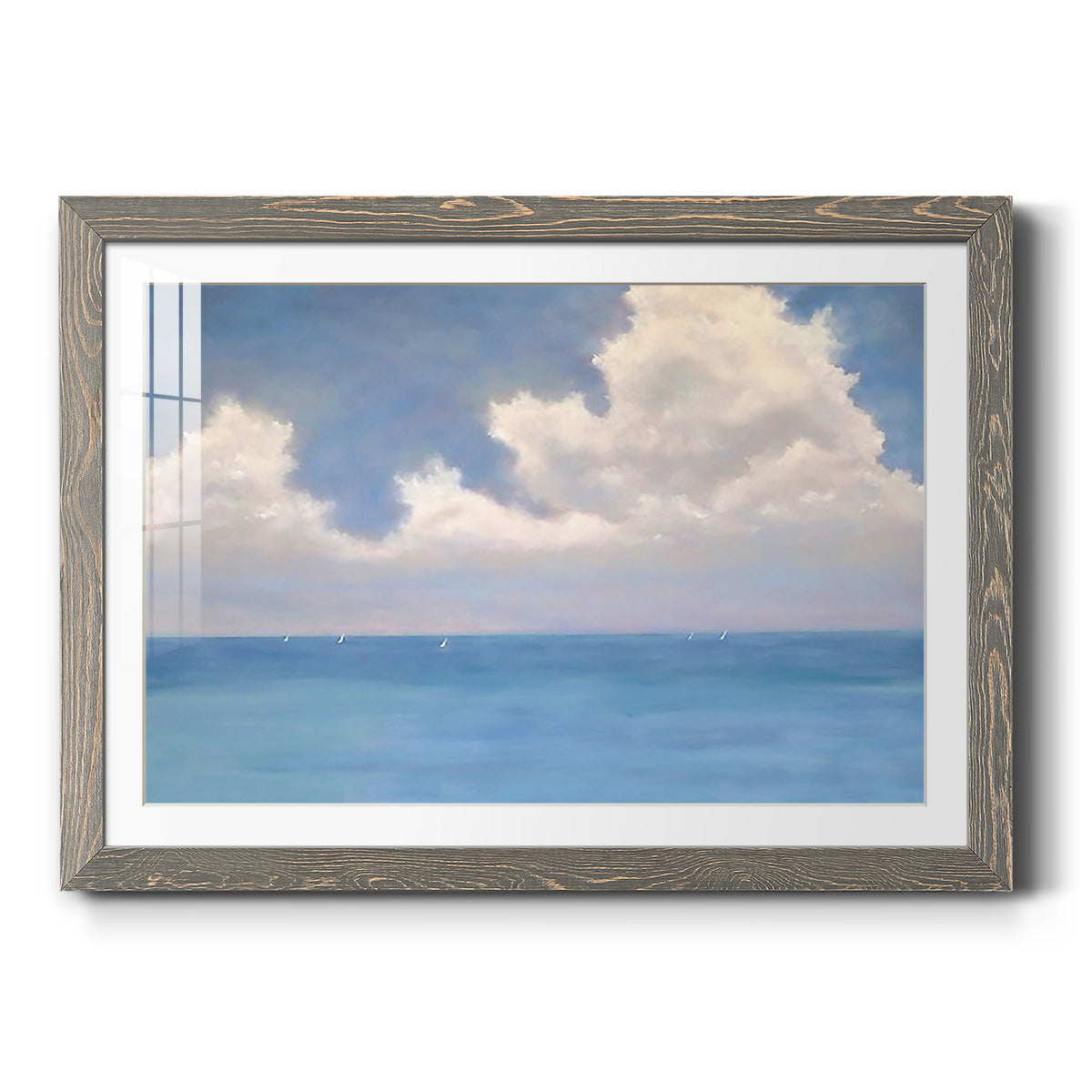 Race Day II - Barnwood Framed Art Print
