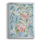 Faded Camellias II - Modern Framed Canvas Print