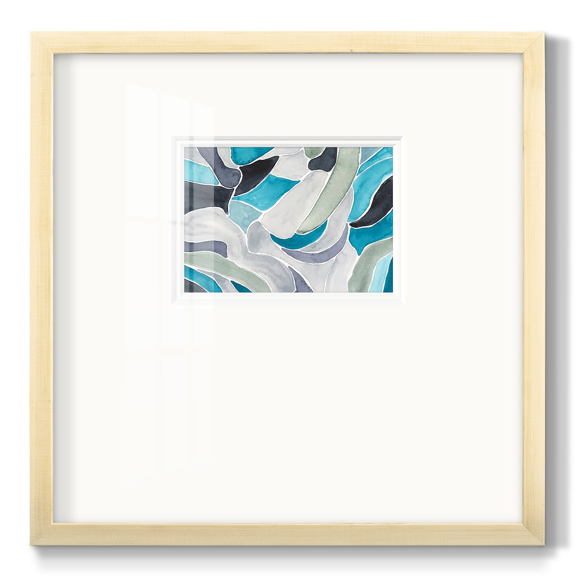 Subtle Billows I - Double Matboard Framed Print