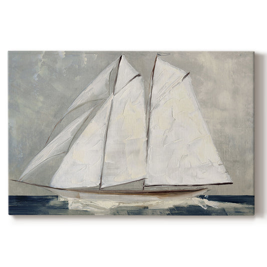 sailboat,white sails,calm waters,cloudy sky,nautical,ocean,sailing,boat,maritime,elegance,tranquility,wind,waves,horizon,art,seascape,craftsmanship,canvas,peaceful,summer,adventure,recreation,yacht,coast,journey,leisure,nature,marine,vibrancy,atmosphere,artist,painting,sea,coastline,reflection,movement,color,beauty,creativity,craft,tradition,sailing vessel,oceanic