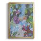 Iris Garden - Modern Framed Canvas Print