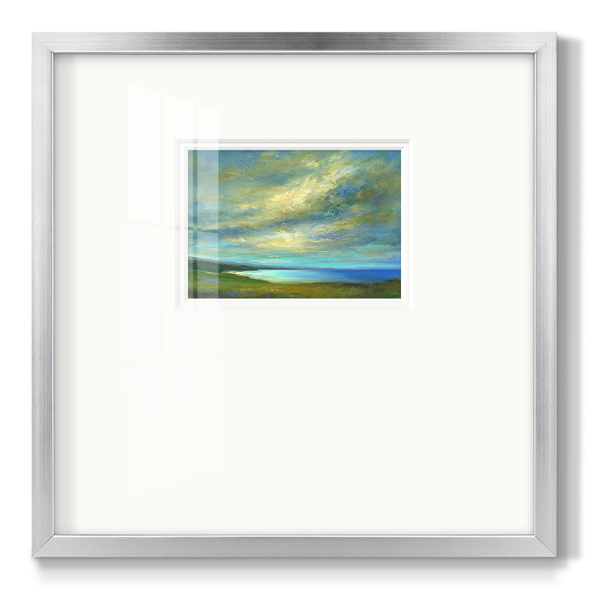 Coastal Views I - Double Matboard Framed Print