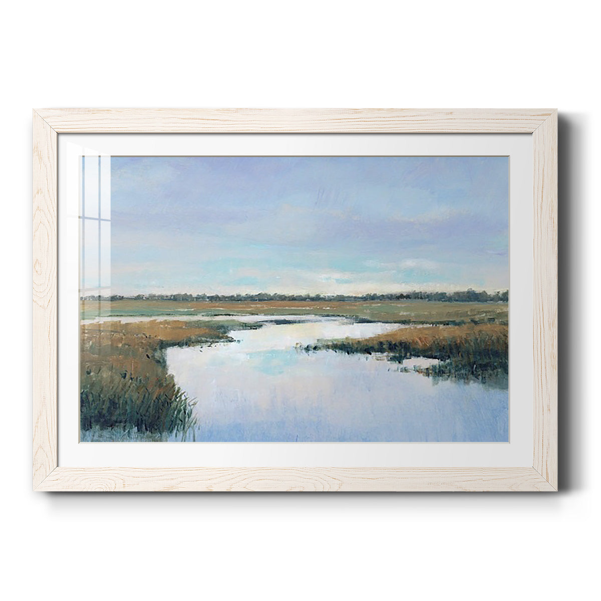 Coastal Plains I - Barnwood Framed Art Print