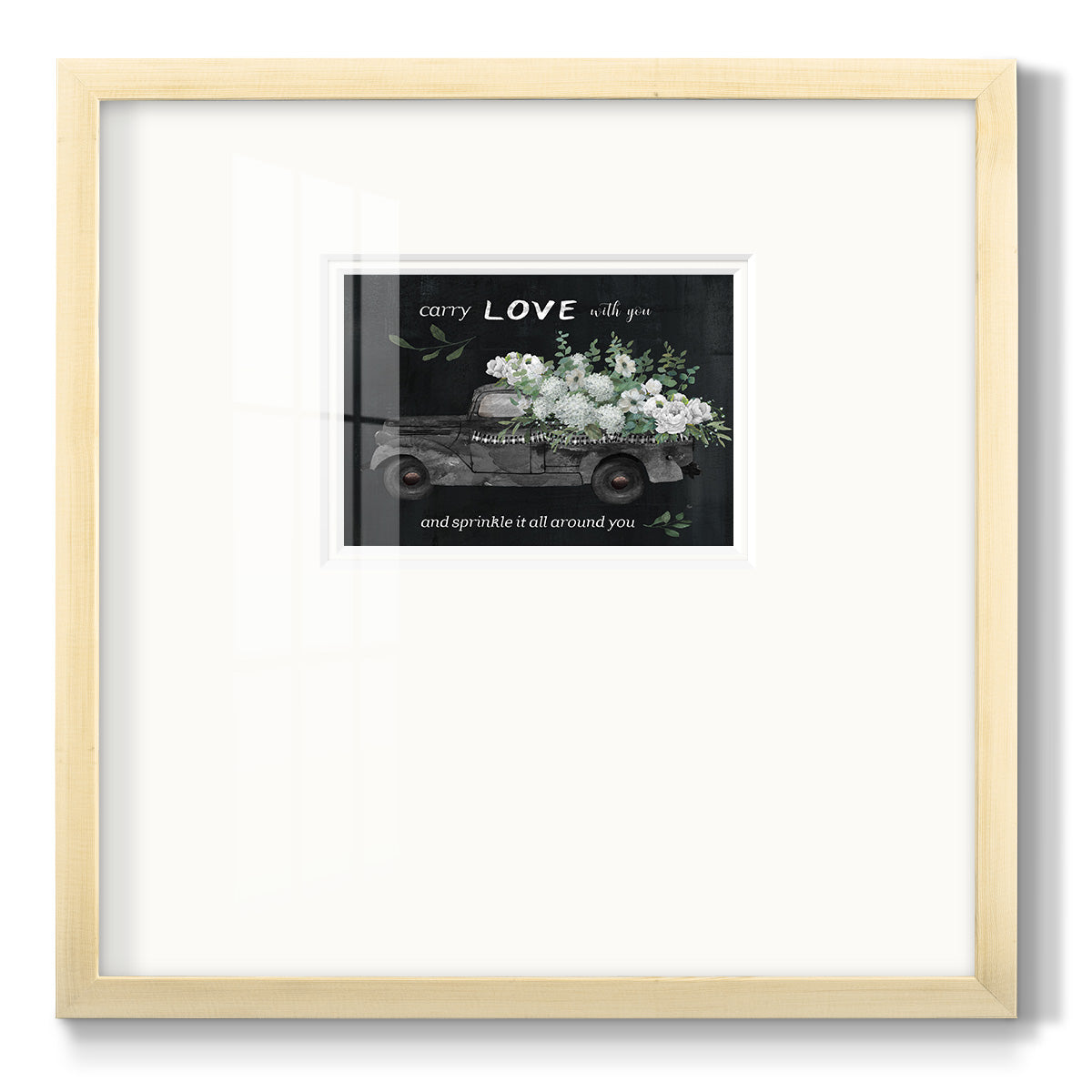 Carry Love - Double Matboard Framed Print