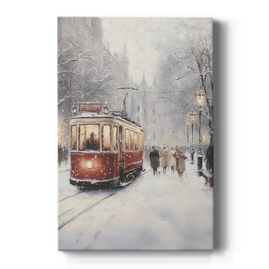 Snowwhite Lantern at Twilight - Canvas Art Print