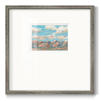 Pastel Western Vista I Premium Framed Print Double Matboard