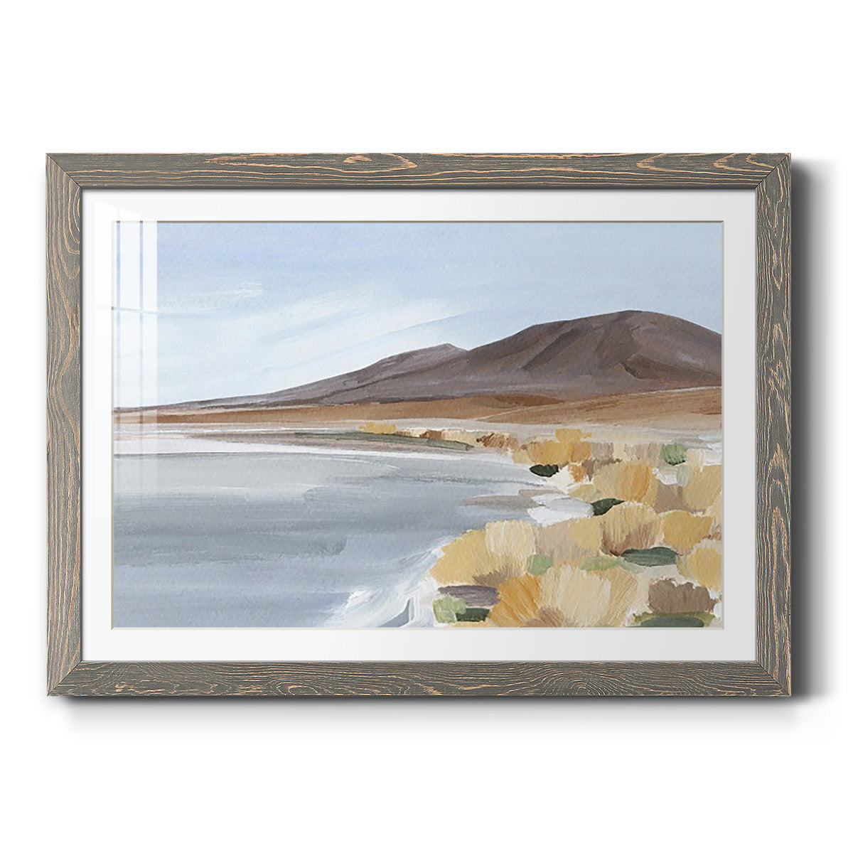 Desert Oasis Study I - Barnwood Framed Art Print