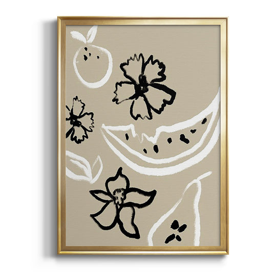 Summer Bounty I - Modern Framed Canvas Print