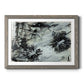 Black & White Chinois I - Barnwood Framed Art Print