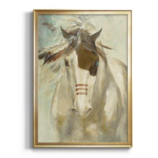 Warrior - Modern Framed Canvas Print