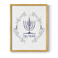 Happy Hanukkah II - Restickable Framed Art Print