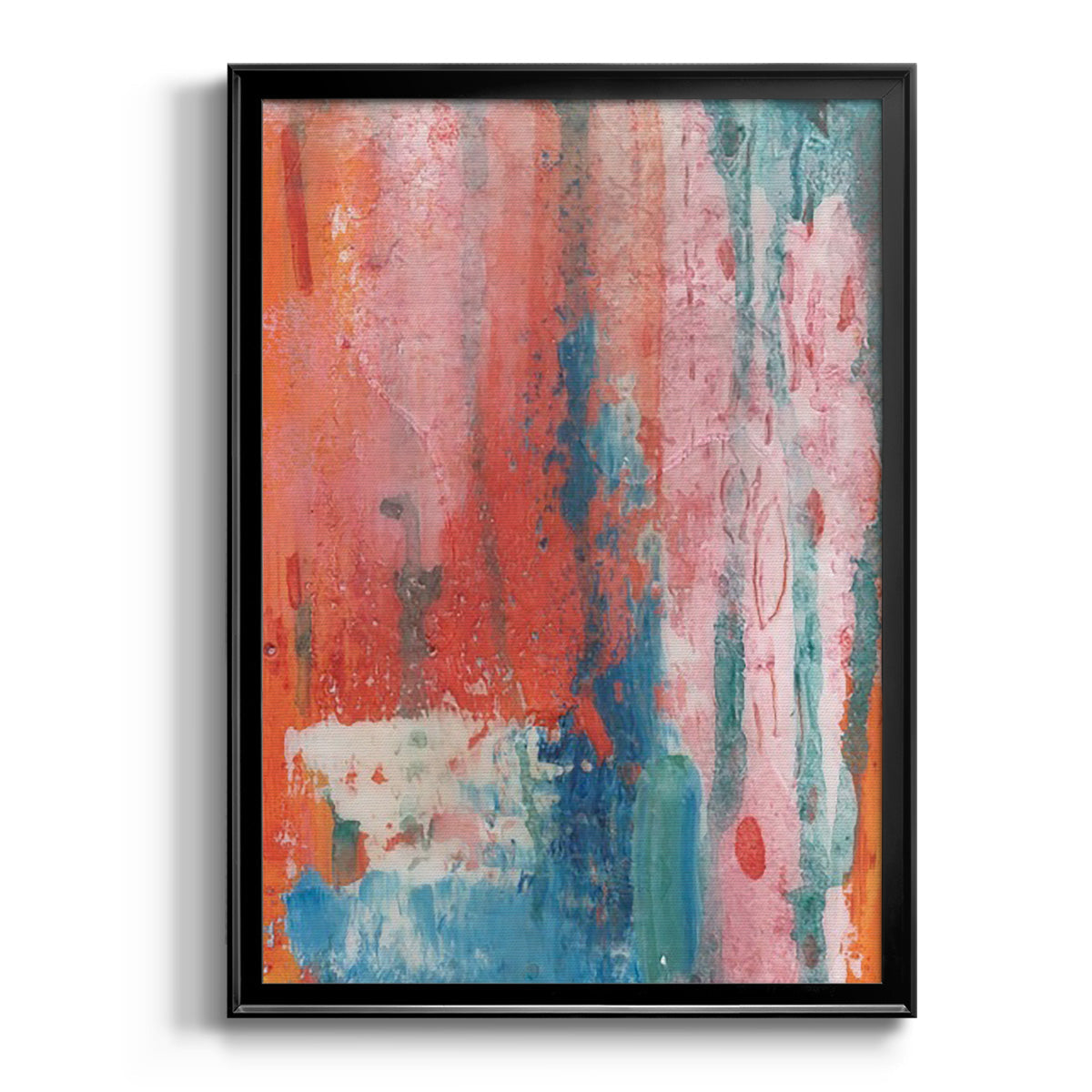 Spring Step I - Modern Framed Canvas Print