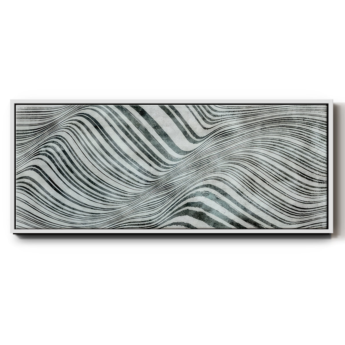 Forme de la mer  - Floater Framed Canvas Print