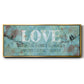 Love Between Us - Floater Framed Canvas Print