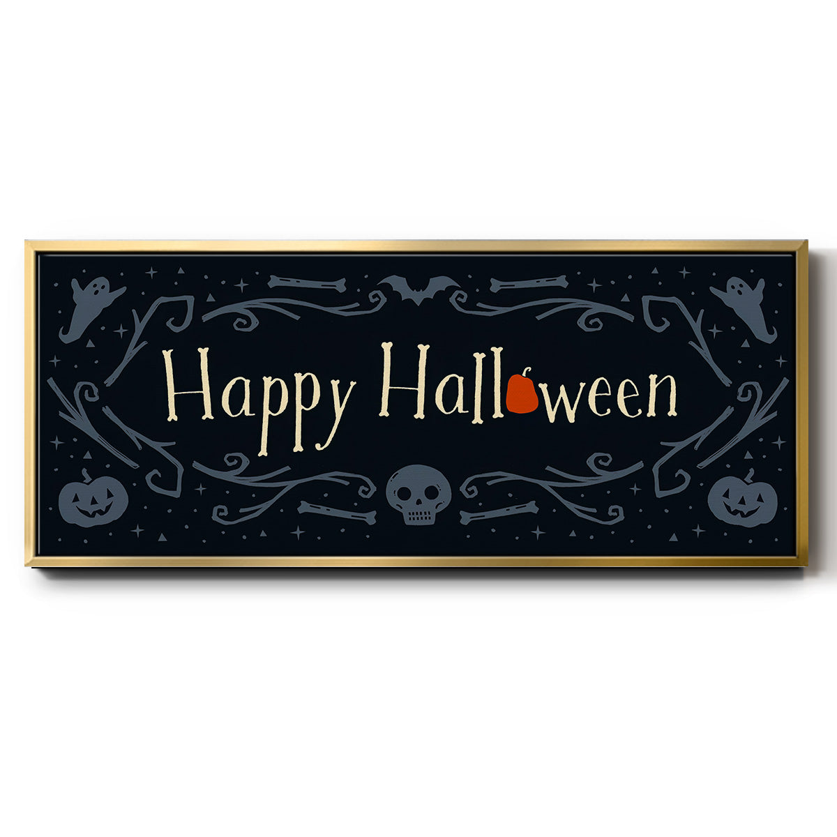 Skeleton Crew Collection D - Floater Framed Canvas Print