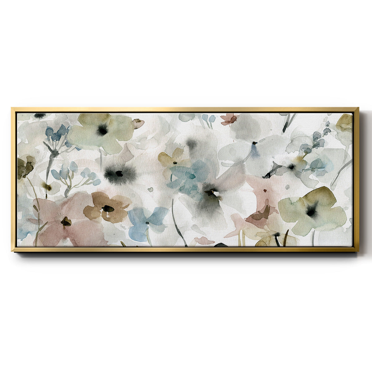 Evening Garden - Floater Framed Canvas Print