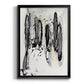 Grey Scribbles I - Modern Framed Canvas Print