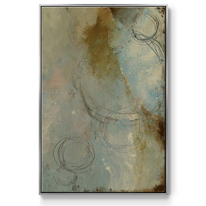 Zen Path I - Floater Framed Canvas Print