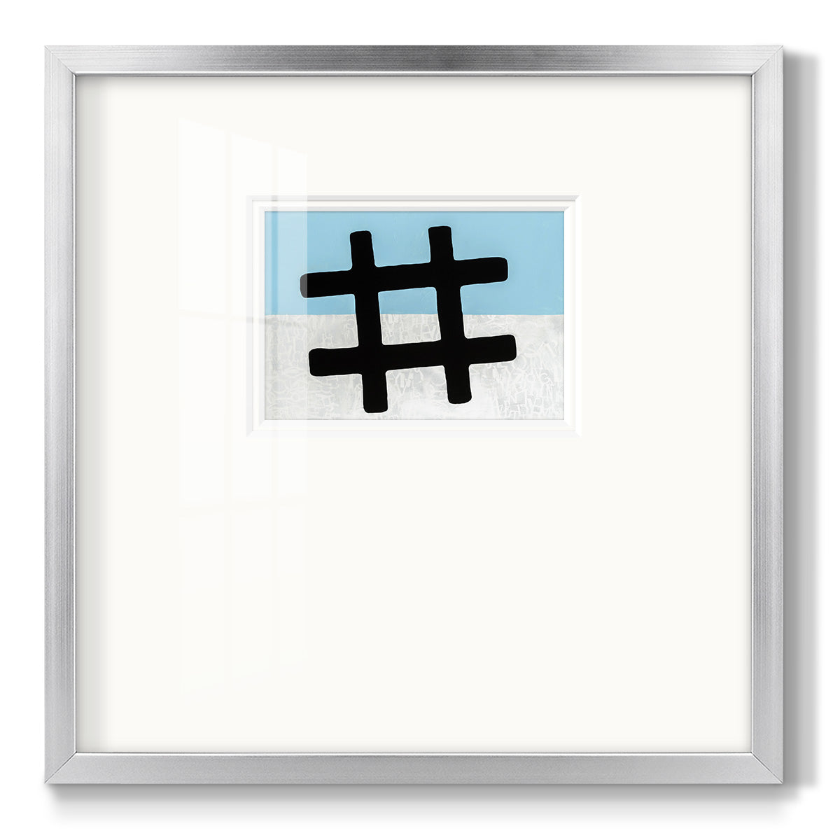 Hashtag - Double Matboard Framed Print