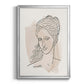 Greek Busts V - Modern Framed Canvas Print