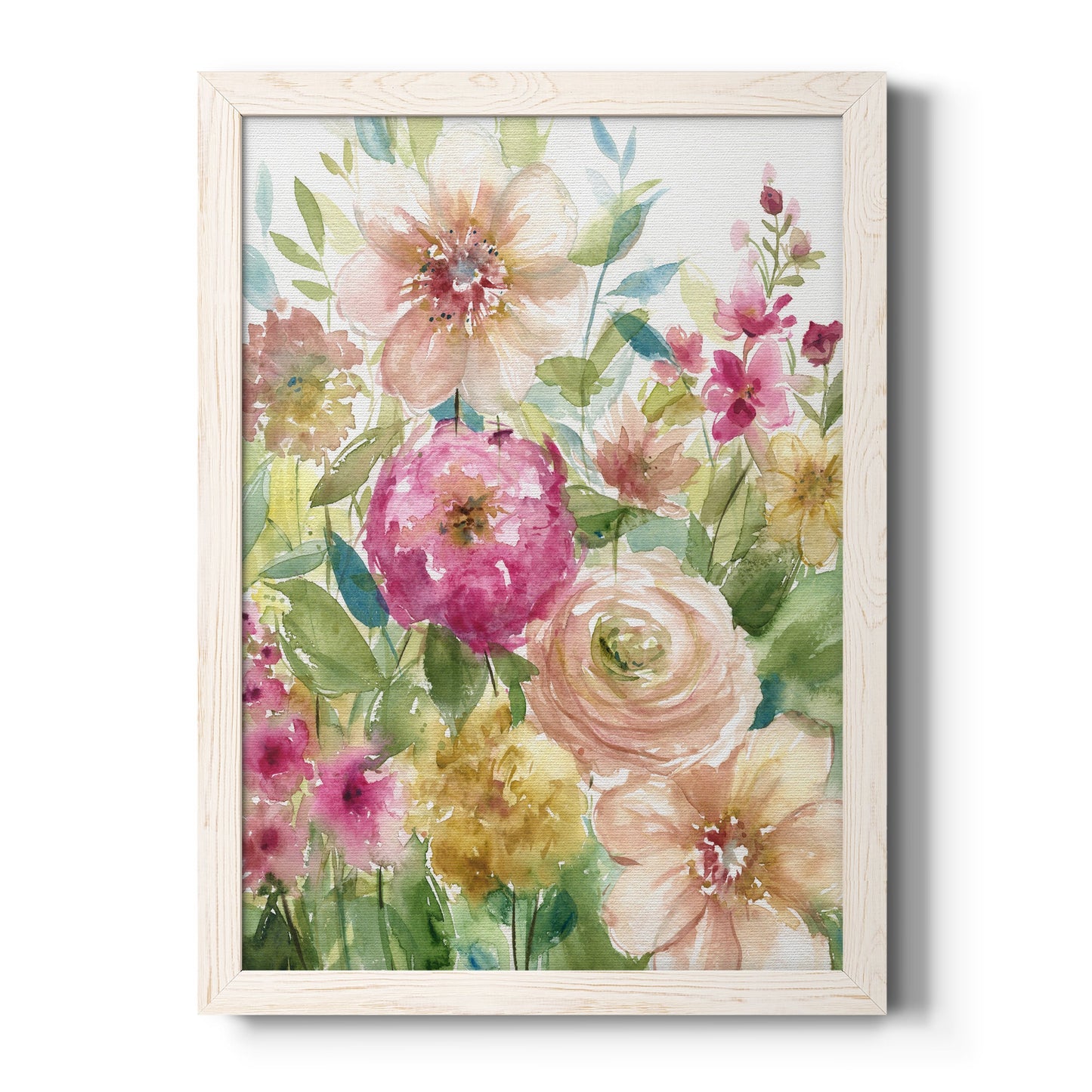 Jardin de Fleurs - Premium Canvas Framed in Barnwood - Ready to Hang