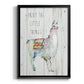 Llama Little Things - Modern Framed Canvas Print