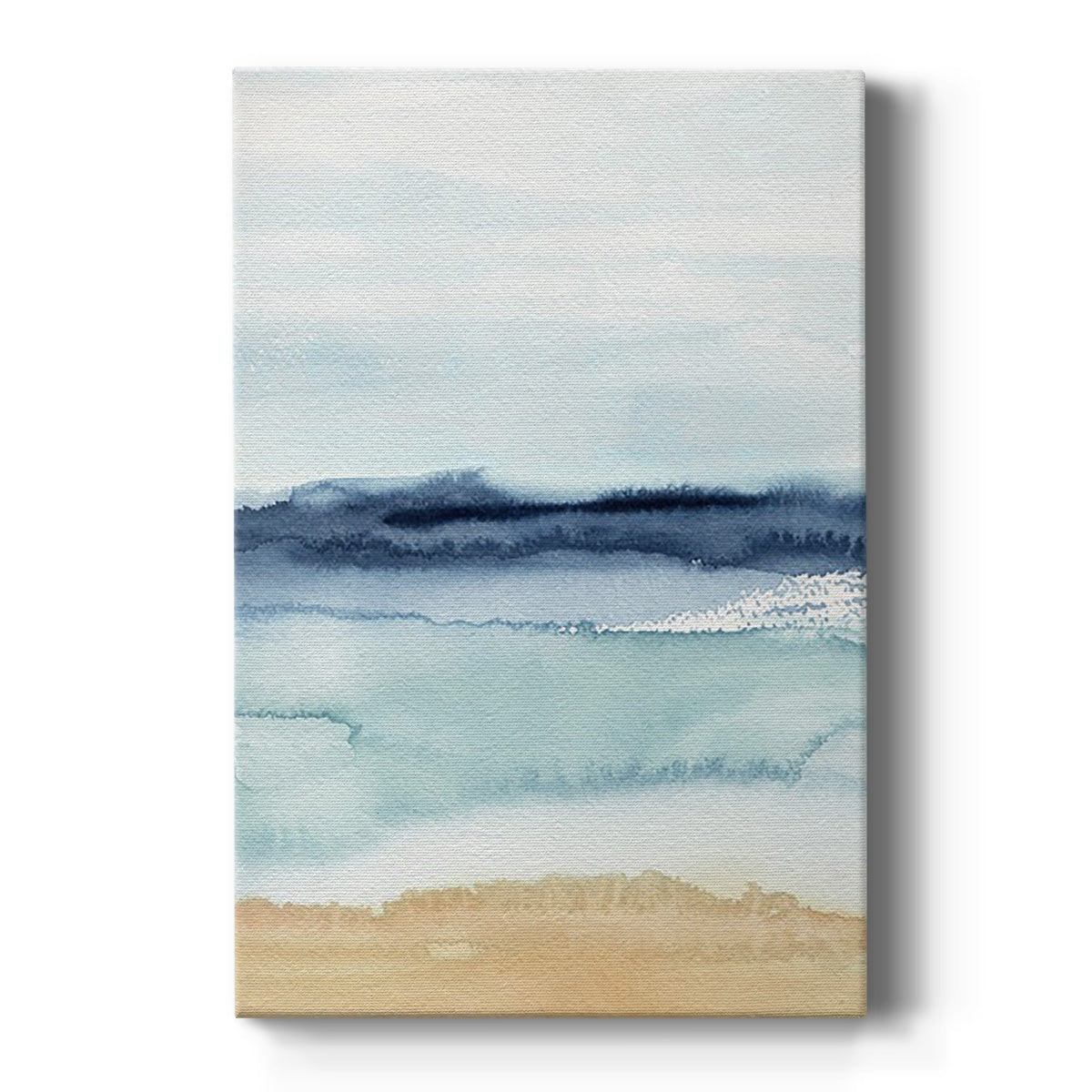 Watercolor Ocean Horizon II Premium Gallery Wrapped Canvas - Ready to Hang