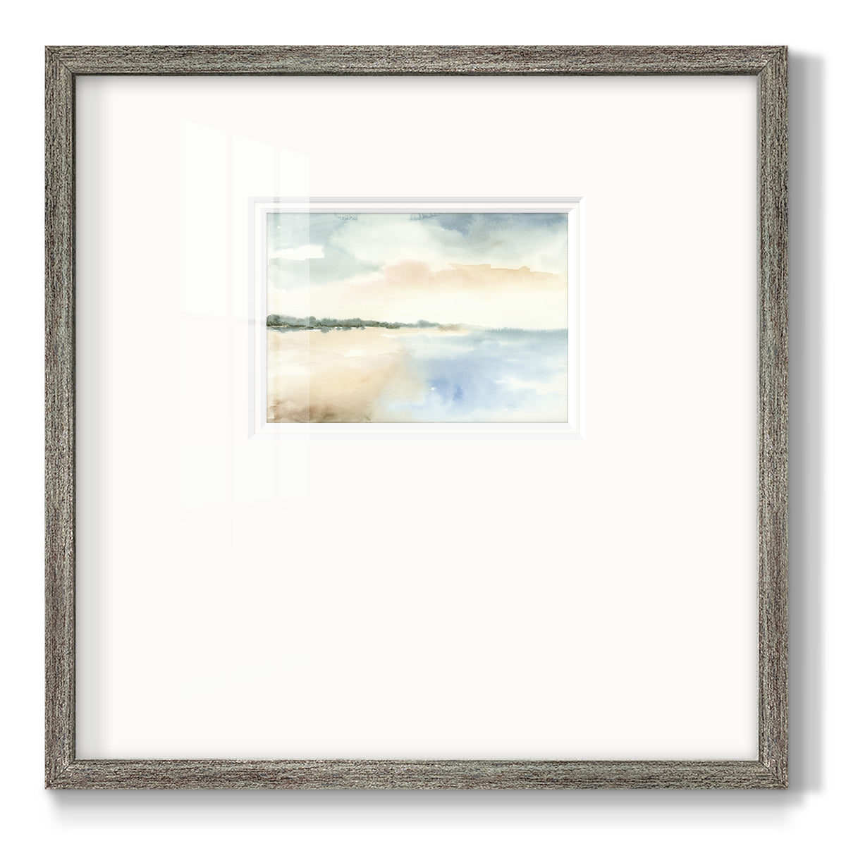 Simple Sea Premium Framed Print Double Matboard