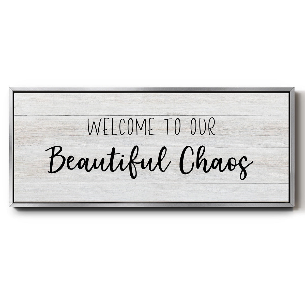 Beautiful Chaos - Floater Framed Canvas Print