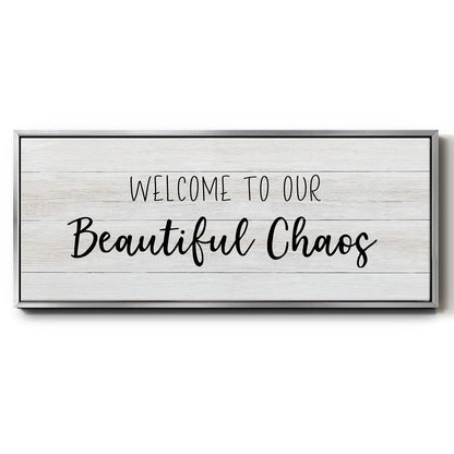 Beautiful Chaos - Floater Framed Canvas Print