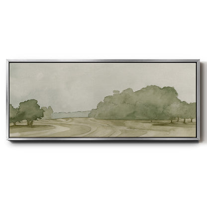 On Course II - Floater Framed Canvas Print