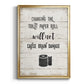 Changing the Roll - Modern Framed Canvas Print