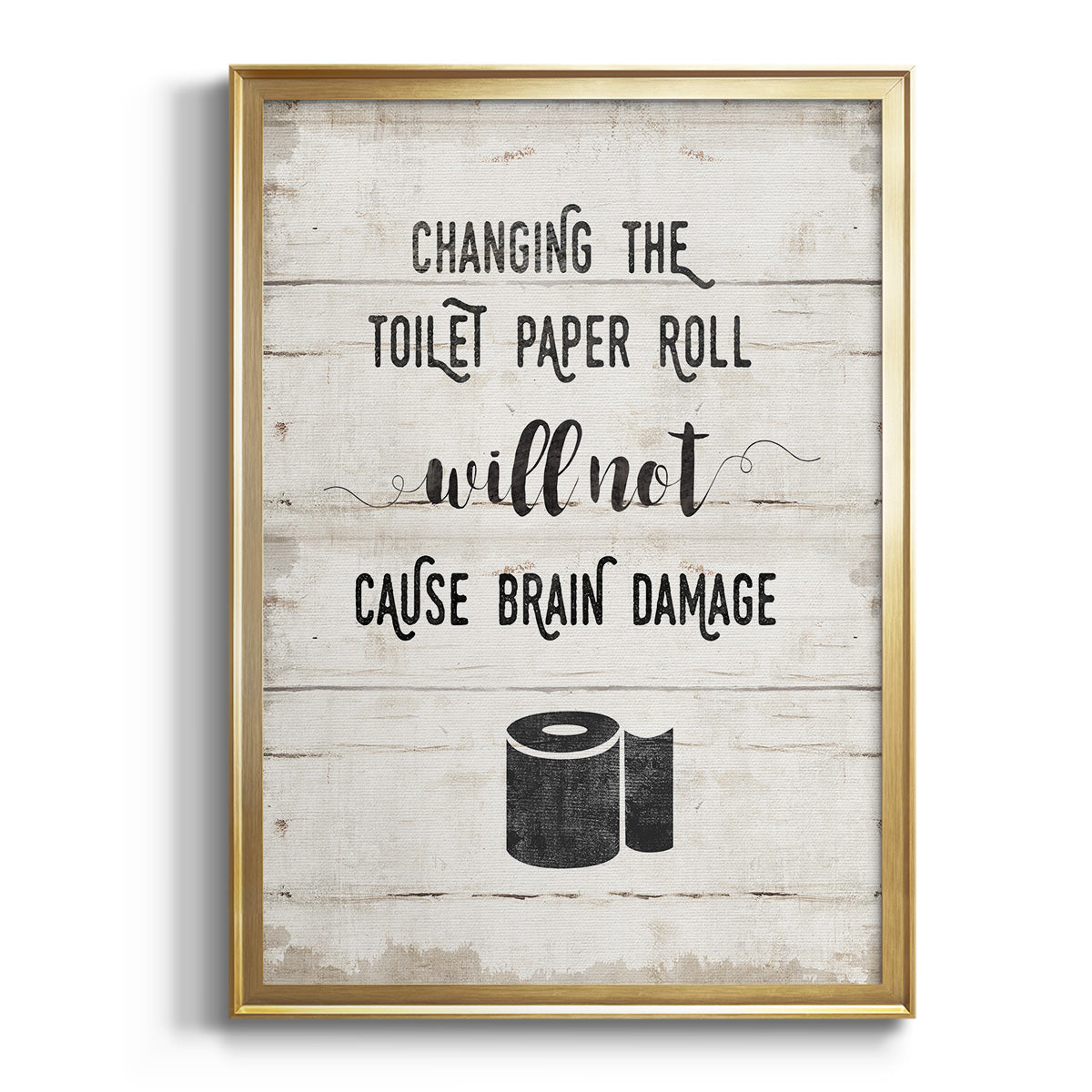 Changing the Roll - Modern Framed Canvas Print