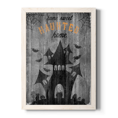 Haunted House - Barnwood Framed Canvas Print