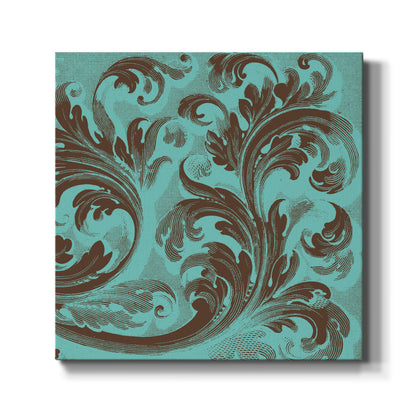 Azure Acanthus III - Canvas Art Print