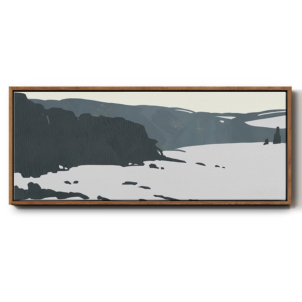 Cutter Island I - Floater Framed Canvas Print