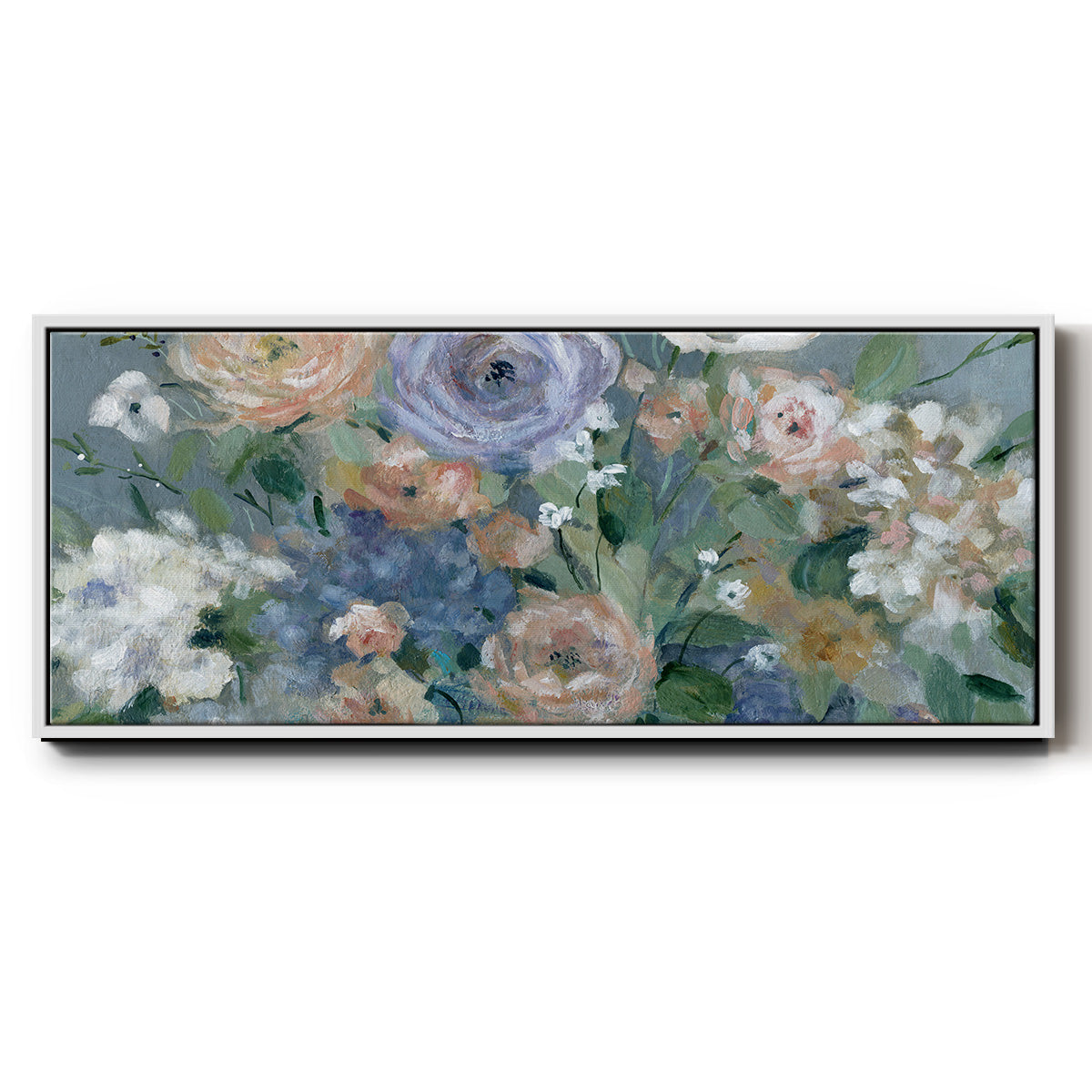 Garden Harmony - Floater Framed Canvas Print