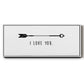 Love Arrow I - Floater Framed Canvas Print