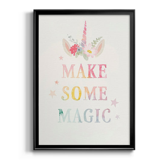 Sweet Unicorn IV - Modern Framed Canvas Print